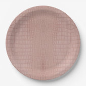 Pink Alligator Textur drucken Pappteller (Vorderseite)
