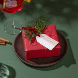 Pink Allure Editable Blush Feminine Branding Geschenkanhänger