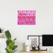 Pink Aloha Hawaii Poster (Heimbüro)