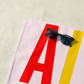 Pink Alt zum LGBTG Community Diversity Equity Strandtuch (Beispiel)