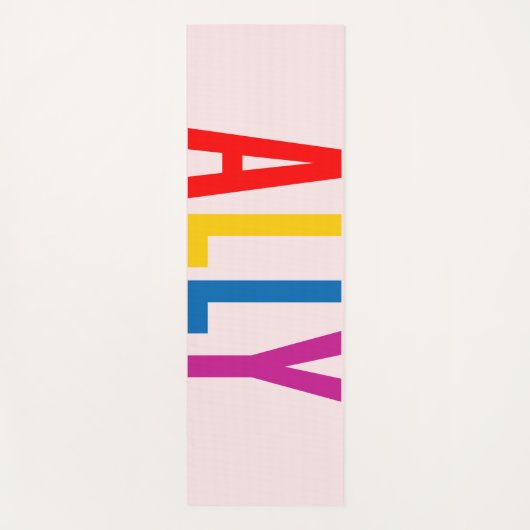 Pink Alt zum LGBTG Community Diversity Equity Yogamatte (Vorderseite)