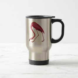 Pink American Flamingo Audubon Bird Vintage Kunst Reisebecher