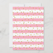 Pink American Girl First Holy Communion Einladung (Rückseite)