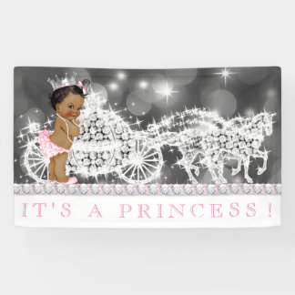 Pink American Princess Baby Dusche Banner