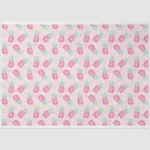 Pink-Ananas-Aquarelltissue & Craft Paper Seidenpapier