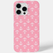 Pink Anchors Pattern Case-Mate iPhone Hülle (Rückseite)
