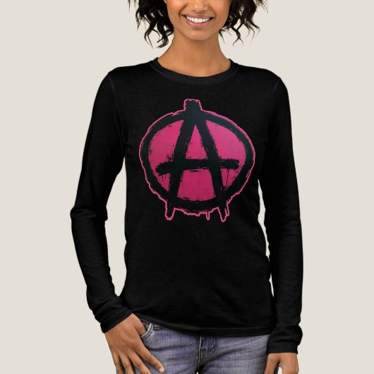 Pink and anarchy! Tri-Blend shirt (Vorderseite)