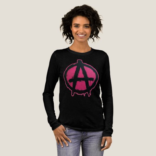 Pink and anarchy! Tri-Blend shirt (Volle Vorderseite)