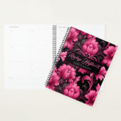 Pink and Black Baroque Floral Planner Planer (Anzeige)