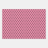 Pink and Black Couture Fashion Birthday Pattern Geschenkpapier Set (Vorderseite 3)