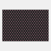 Pink and Black Couture Fashion Birthday Pattern Geschenkpapier Set (Vorderseite 2)