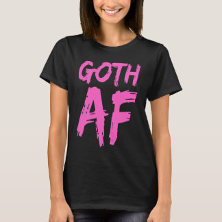 Pink and Black Goth Pastel Graphic T-Shirt