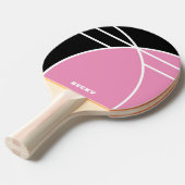 Pink and Black Personalized Ping Pong Paddle Tischtennis Schläger (Vorderseite)