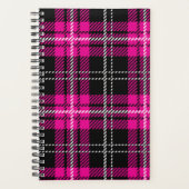 Pink and Black Plaid Planner Notebook Planer (Vorderseite)