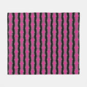 Pink and black tie dye fleecedecke (Vorderseite (Horizontal))