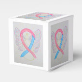 Pink and Blue Awareness Ribbon Angel Fevor Box Geschenkschachtel (Vorderseite)