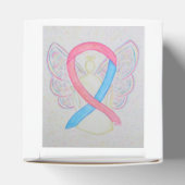 Pink and Blue Awareness Ribbon Angel Fevor Box Geschenkschachtel (Oben)