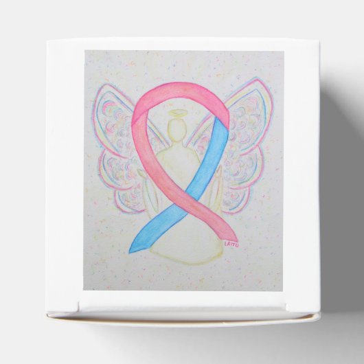 Pink and Blue Awareness Ribbon Angel Fevor Box Geschenkschachtel (Oben)