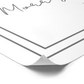 Pink And Blue Bow Gender Reveal Party Welcome Sign Poster (Ecke)