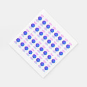 Pink  And Blue Candy Napkins Serviette (Ecke)