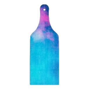 Pink and Blue Colored Smoke Zazzle _Growshop Schneidebrett