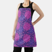 Pink and blue colorful mandala pattern schürze (InSitu)