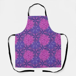 Pink and blue colorful mandala pattern schürze