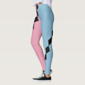 Pink and Blue Diamond Diagonal Leggings (Links)