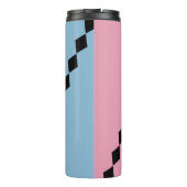 Pink and Blue Diamond Diagonal  Thermosbecher (Rückseite)