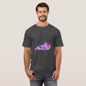 Pink and Blue Floral Kentucky Oversized T-Shirt (Vorne ganz)