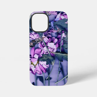 Pink and Blue Floral PopSocket iPhone 12 Mini Hülle