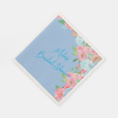 pink and blue floral serviette (Ecke)