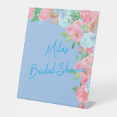 pink and blue floral sockelschild (Vorderseite)