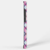 Pink and Blue Gingham Check Phone Case Samsung Galaxy Hülle (Rechte Seite)