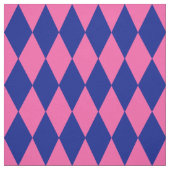 Pink and Blue Harlequin Checkered Design  Stoff (Muster)