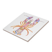 Pink and Blue Lobster Fliese (Seite)