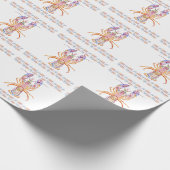 Pink and Blue Lobster Geschenkpapier (Ecke)