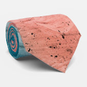 Pink and Blue Metal Textures Krawatte (Gerollt)