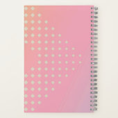 Pink and Blue Ombre Gradient Notebook Notizblock (Rückseite)