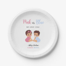 Pink and Blue Pacifier Baby Gender Reveal Party