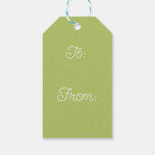 Pink and Blue Wildflower Easter Rabbit Geschenkanhänger (Rückseite)