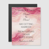 Pink and Blush Magnetic Card Magnetkarte (Vorne/Hinten)