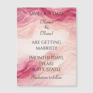 Pink and Blush Magnetic Card Magnetkarte