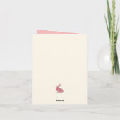 Pink and Cream Chinoiserie Easter Rabbit (Rückseite)