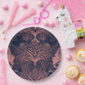 Pink and dark blue shapes AI art  Pappteller (Party)