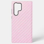 Pink and Glitter Diagonal Stripe Phone Case Samsung Galaxy Hülle (Rückseite)