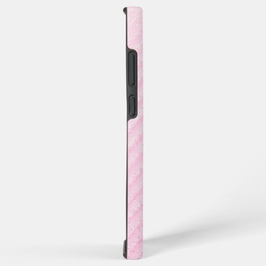 Pink and Glitter Diagonal Stripe Phone Case Samsung Galaxy Hülle (Rechte Seite)