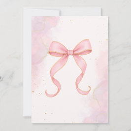 Pink and Gold Baby Shower Invitation