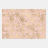 Pink and Gold Balloons Pattern Baby Girl Geschenkpapier Set (Vorderseite 2)