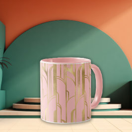 Pink and Gold Deco Dreams Tasse